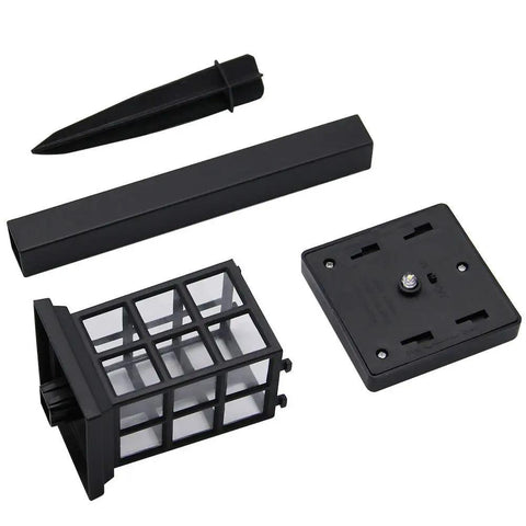 Disassembled parts of Solar Pathway Lights Outdoor LED Solar Powered Garden Lights For Lawn Patio Yard Walkway Driveway