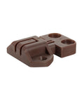 Hardcore Table Alignment Lock And Strike Kit Brown Shade 10 Pack Heavy Duty cabinet locking hardware side view in brown shade.