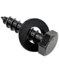 Premium Stainless Steel Black Lag Bolts Set 25 Pieces One Quarter Inch By 1 Inch Hex Lag Screws With Washers Included