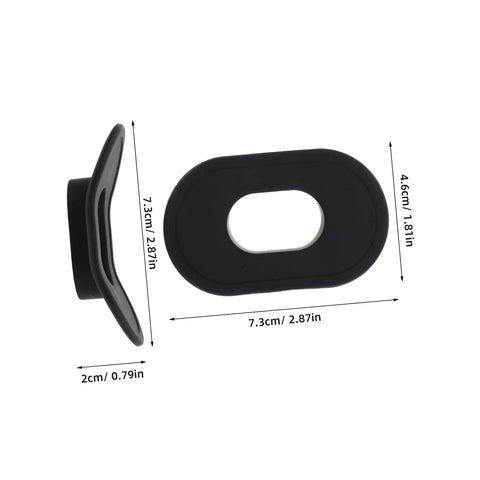 Two Pack Diving Lip Protector Silicone Guard For Scuba Regulators No Frostbite Sting Protection with dimensions