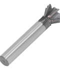 Dovetail cutter, 60-degree six-flute carbide end mill with straight 30mm shank