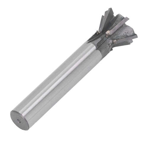 Dovetail cutter, 60-degree six-flute carbide end mill with straight 30mm shank