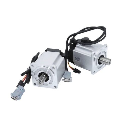 Powerful 400W AC Servo Motor For 3D Printers With 220V Single Phase Drive, featuring dual wiring and connectors