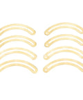 8Pcs Gold Curved Antique Lid Support Hinges With Screws For Cabinets, Boxes, Wardrobes, Doors, And Kitchen Cupboards Decorative Hardware