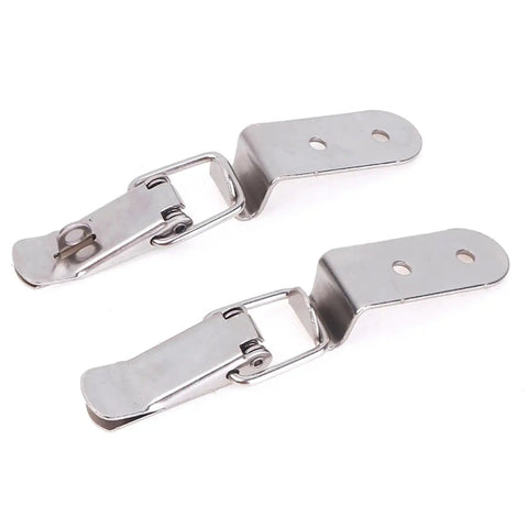 90 Degree Latch Locks Super Secure Spring Loaded Duck Mouth Buckle Hook For Cabinet Door Barn And Heavy Duty Draw Toggle Clamp No Lock Required, stainless steel toggle clamps.