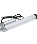 Badass Electric Linear Actuator Featuring A Rock Solid 200Mm Stroke And Serious 1000N Thrust For Smooth DC Powered Push Pull Motion In DIY Automations That Are Built Different, shown from side angle with wiring.