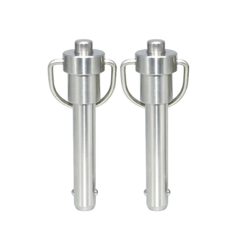 Stainless Steel Quick Release Pin 4Mm And 5Mm Durable Push Button Snap Pin shown from the front with smooth finish for clamping.