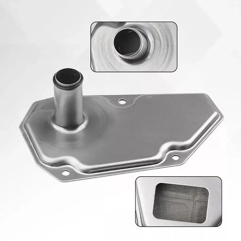 Transmission Filter And Oil Pan Gasket Kit For Nissan Versa Note 2014 2019 Versa 2012 2019 Sentra 2013 2019 Replaces 31728-3JX0A 31728-3JX0B 31728-04X0B 2824A021 showcasing filter details and gasket