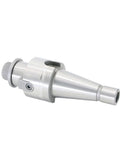 Top Tier NT30 FMB Tool Holder For Milling Cutter Head, heavy-duty silver shank adapter featuring precision design for secure tool connection.