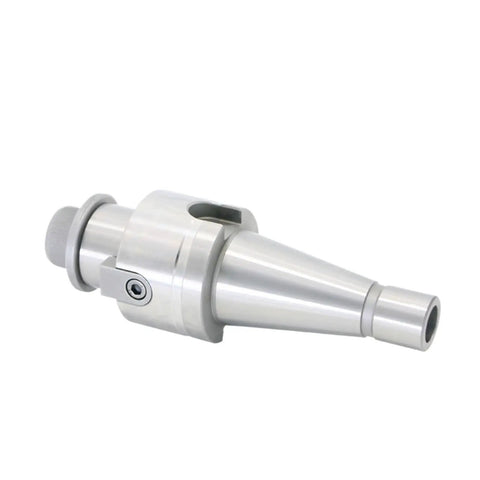 Top Tier NT30 FMB Tool Holder For Milling Cutter Head, heavy-duty silver shank adapter featuring precision design for secure tool connection.