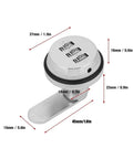 Three Digit Keyless Cabinet Lock With Zinc Alloy Body And Steel Cam Lock For Cabinets Drawers Mailboxes And Storage Boxes Resettable
