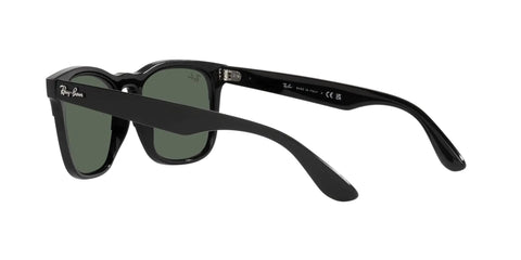Steve Low Bridge Fit Square Sunglasses For Unisex Black And Dark Green Nylon Frame With 54mm Lenses RB4487F side view