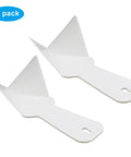 Plastic Inside Corner Trowel Set, 2 Pack, 90 Degree Drywall Finishing Tools, Lightweight White with Ergonomic Grip for Corners
