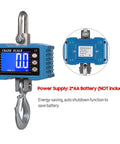 Built Tough Workhorse Hanging Scale Digital Crane Scale 1000kg 2204lb With LCD Backlight Unit Change Data Hold Tare Zero front view