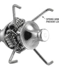 Close-up of Judo Points Screw In 100 Grain Arrowheads 2 Pack with Spring Loaded Arms that Snag Grass and Dirt to Prevent Arrow Loss
