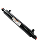Heavy Duty Double Acting Hydraulic Cylinder By Kingway, 2.5 inch bore, 18 inch stroke, 3000 PSI, ideal for tractors and skid steers.
