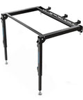 Folding Table Saw Outfeed Kit With Adjustable Height Legs And Foldable Steel Frame For Easy Storage Compatible With Saw Tops 30 To 36 Inches