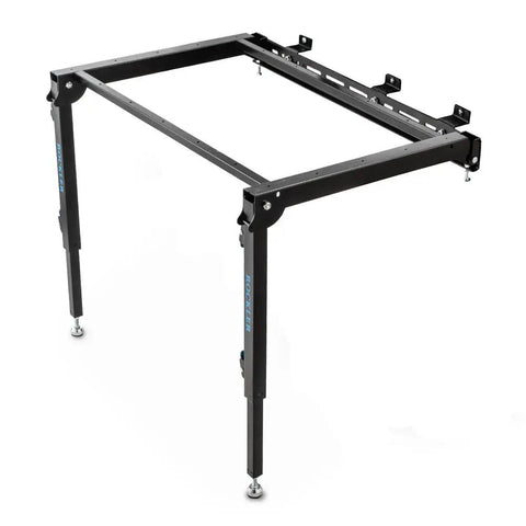 Folding Table Saw Outfeed Kit With Adjustable Height Legs And Foldable Steel Frame For Easy Storage Compatible With Saw Tops 30 To 36 Inches