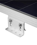 Curved Z Mounting Brackets Set Of 4 For Solar Panels, Built For RVs, Boats, Roofs And Off Grid Installations, Handles Irregular Surfaces Up To 30 Degrees, Aluminum Body With Stainless Steel Hardware, Easy Install And Durable bracket close-up