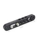Top Shelf Camera Mounting Plate Cheese Bar Extension featuring 1/4 and 3/8 inch threads, 75mm aluminum cheese bar, versatile rig accessory.