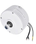 Cool 300-Watt Wind Generator With Precise Permanent Magnet Design For Tough Industrial Jobs, showing white turbine motor with wiring.