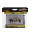 Fresh Produce Pickup Truck With Figures For HO Scale Model Railroad in original Woodland Scenics packaging
