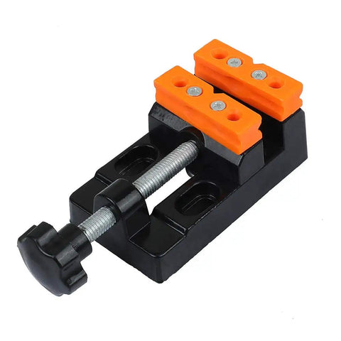 Mini Flat Clamp Table Jaw Bench Clamp Drill Press Vice Opening 0 To 57 Millimeters, Portable Aluminum Carving Vise For DIY Sculpture Jewelry Making Hobby Model Building Electronics Home And Workbench