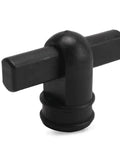 Heavy Duty Commercial T Head Shock Absorbing End Fitting For Hydraulic Rod Screw Head System 500kg, black polymer