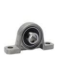 Front view of zinc alloy pillow block ball bearing mount with 8mm bore from the 10 Pieces Zinc Alloy Pillow Block Ball Bearing Mounts Set