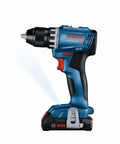 Side view of the 18V Compact Brushless Drill Driver Kit With One Half Inch Chuck And 2 Ah Battery, Pro Grade Power, Beast Mode Power