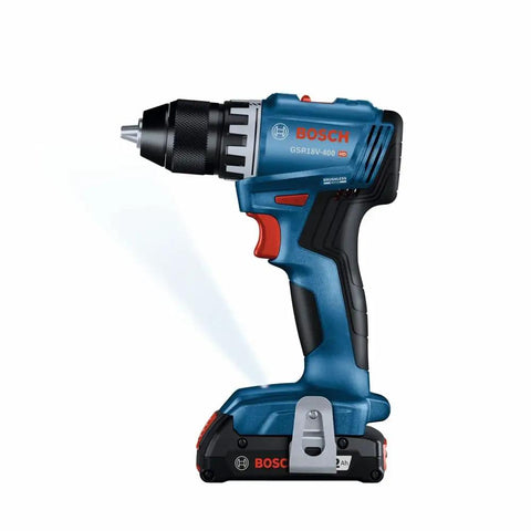 Side view of the 18V Compact Brushless Drill Driver Kit With One Half Inch Chuck And 2 Ah Battery, Pro Grade Power, Beast Mode Power
