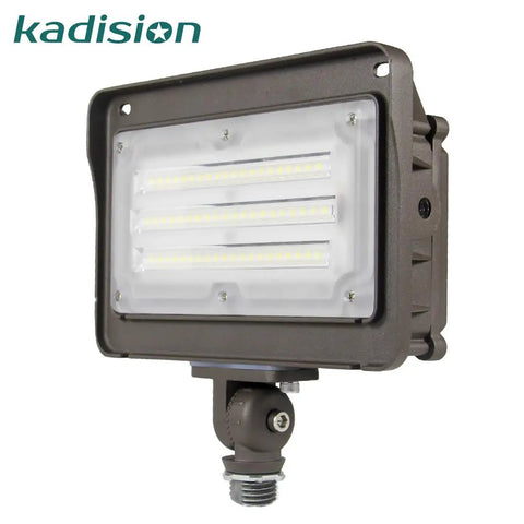 LED Flood Light Outdoor With Dusk To Dawn Photocell 50W 6500LM IP65 Waterproof Adjustable Knuckle Mount 5000K Daylight