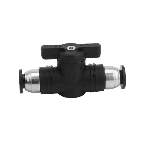 Pneumatic Ball Valve Quarter Inch Push to Connect Fitting Air Flow Control Valve Straight Quick Connect Union