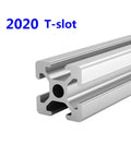 Heavy Duty 2080 T Slot Aluminum Profile Extrusion Linear Rail For Cnc Rigs And 3D Printer Frames Cut Clean At Two Hundred Millimeters Runs Slick Built Different, close-up of T-slot.
