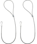 Two Pack Adjustable Gate Latch With Stainless Steel Cable Pull Gate Opener For Metal And Wooden Fences Easily Fixes Wobbly Doors And Lets You Open And Close Smoothly Rust Resistant Silver