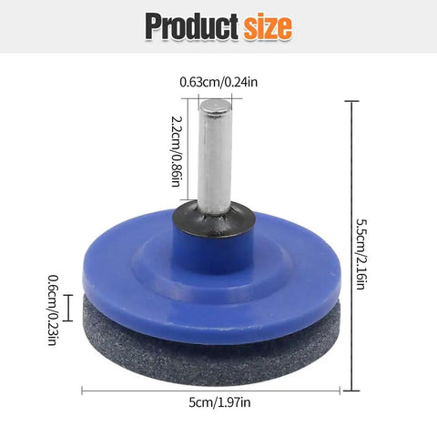 Dull Lawn Mower Blade Sharpener Kit 2024 Upgraded Universal Blade Sharpeners For Lawn Mowers Works With Any Power Drill measures