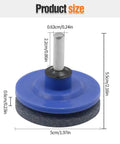 Must Have Universal Lawnmower Blade Sharpening Kit With Double Layer Corundum, 2024 Update, blue sharpener dimensions shown