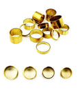 5Pcs Large Copper Hoop Sheaths 22x6x12mm For Maintenance Copper And Electronic Workbenches, Mechanical Shafts, And Ferrule Projects