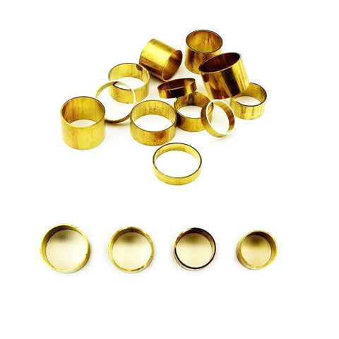 5Pcs Large Copper Hoop Sheaths 22x6x12mm For Maintenance Copper And Electronic Workbenches, Mechanical Shafts, And Ferrule Projects