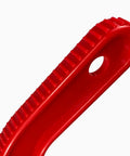 Durable Heavy Duty Table Saw Push Stick And Ergonomic Woodworking Safety Block close-up of red ABS plastic handle for safety.