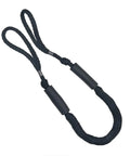 Shock Absorbing Bungee Dock Line For Boats, 4 Ft Black, 4 Pack, Easy Loop And Slider Ends For Quick Mooring, Built In Snubber