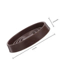 Four Pack Brown Rubber Furniture Foot Pads For Chair And Table Legs Non Slip Round Protectors with dimensions