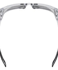 Sixteen Safety Glasses With Integrated Side Shields And Slick Anti Fog Lens That Handles Every Blue Collar Grind Features Ansi Certified Impact Protection And Includes A Microfiber Wipe For Keeping Your Eyewear Spotless After Long Shift Days, showing front view with clear polycarbonate frame.