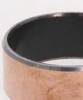 Heavy Duty Oilless Bushing 45mm Bore 50mm Outer Diameter 20mm Length Plain Sleeve Bearing with carbon steel base and bronze coating.