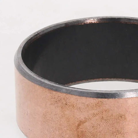 Heavy Duty Oilless Bushing 45mm Bore 50mm Outer Diameter 20mm Length Plain Sleeve Bearing with carbon steel base and bronze coating.