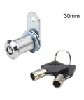 Zinc Alloy Tubular Cam Lock For Cabinets, Desks, Mailboxes, Drawers, And Toolboxes, Keyed Alike Security Cylinder With Two Keys, 30mm