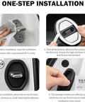 Door Lock Striker Cover Cushioning Buffer Pad For Smart Fortwo Vibration And Noise Reduction Weather Resistant Silicone Tool Free Snap On Setup For A Smoother Quieter Long Distance Drive Comfort, 4-piece black silicone