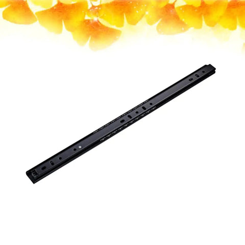 Boss Grade Steel Ball Bearing Drawer Slides Soft Close Cabinet Rail Set full extension smooth glide black steel track.