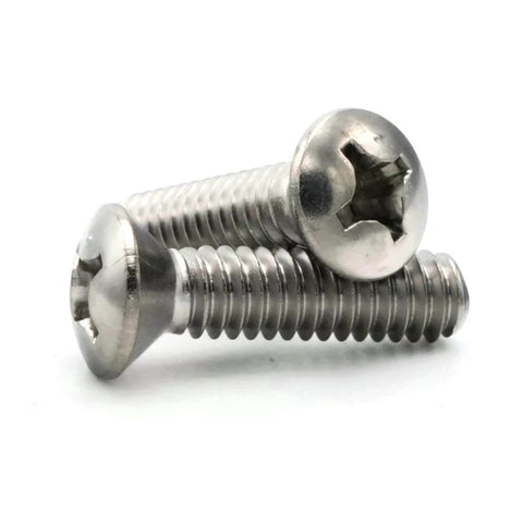 Oval Head Machine Screws 316 Stainless Steel 1/4-20 X 3/4 Inch Pack Of 100 For Saltwater Environments, corrosion resistant