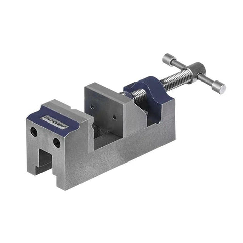 Beefy Built Tough Drill Press Vise With One And A Half Inch Jaw Width And Opening One Inch Throat Depth Five And One Eighth Inches